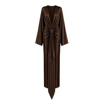Oscarmorris Women's Astre Brown Dress
