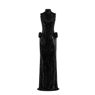 Oscarmorris Women's Black Gala Dress Christmas Collection