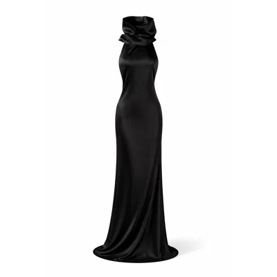 Oscarmorris Women's Black Nocturne Dress