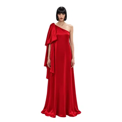 Oscarmorris Women's Carmine Red Kaftan