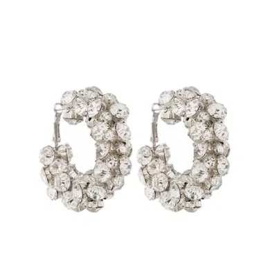 Oscarmorris Women's Silver Disco Earrings