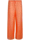 Oseree All-over Gem Trousers In Orange