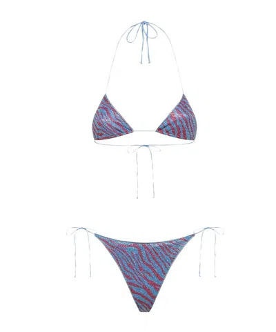 Oseree Animal-print Bikini Set In Multi