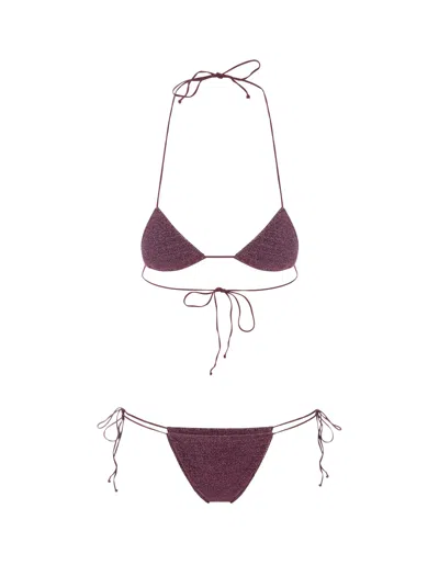 Oseree Aubergine Lumiere Microkini In Purple