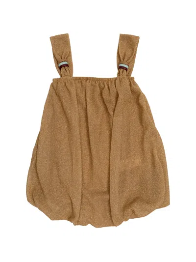 Oseree Kids' Balloon-style Dress In Brown
