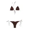 Oseree Triangle Beachwear In Brown