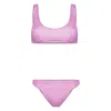 Oseree Lumiere Sporty Two Piece Bikini In Pink
