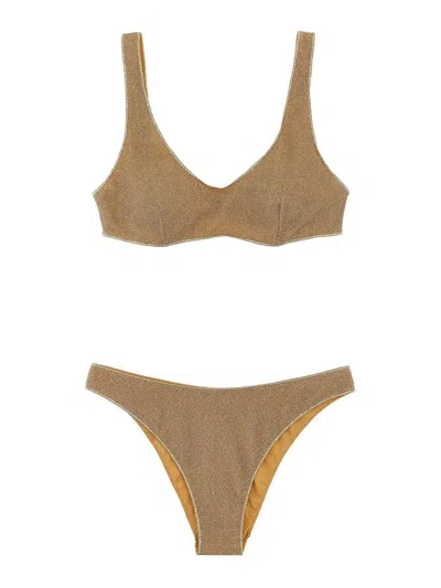 Oseree Lumiere Sporty Bikini In Brown