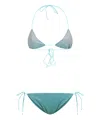 Oseree Oséree Multicolor Metallic Triangle Bikini Set In Multicolor