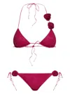 Oseree Roses Microkini In Fuchsia Lurex