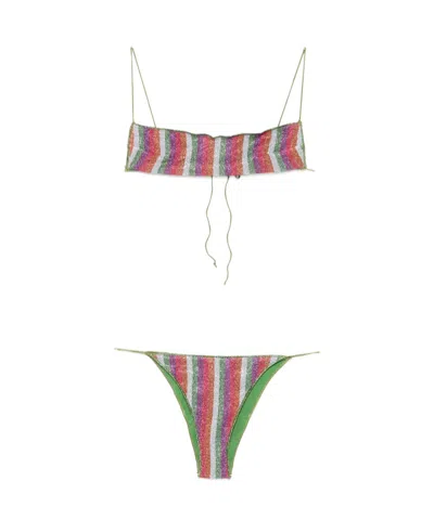 Oseree Bikini Top And Bottom Two-piece Set In Pink