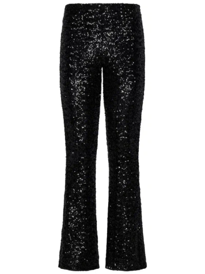 OSEREE BLACK HIGH-WAISTED TROUSERS