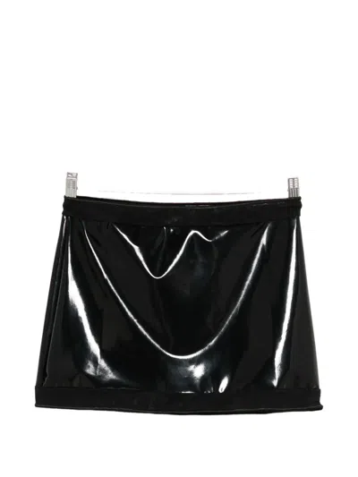 Oseree Black Mini Skirt