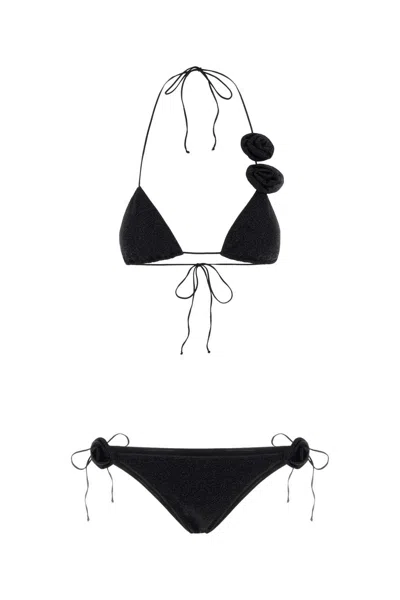 OSEREE BLACK NYLON BLEND BIKINI