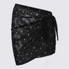 Oseree Oséree Sequinned Embellished Side Tie Cover Up In Black