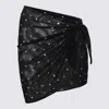 Oseree Oséree Sequinned Embellished Side Tie Cover Up In Black