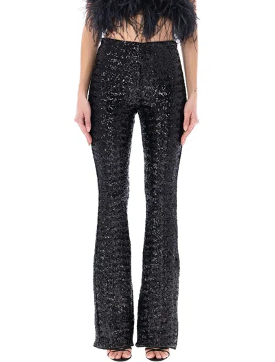 OSEREE BLACK SEQUIN PANTS FOR WOMEN