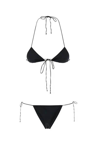 OSEREE OSEREE BLACK STRETCH NYLON BIKINI
