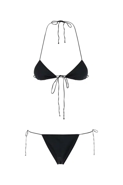 Oseree Oséree Black Stretch Nylon Bikini