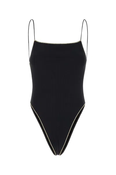 OSEREE BLACK STRETCH NYLON SWIMSUIT