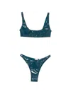 Oseree Blue Bikini Set In Blue