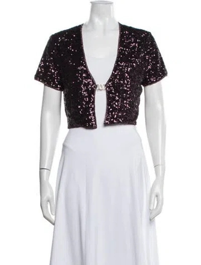Pre-owned Oseree Bolero In Purple