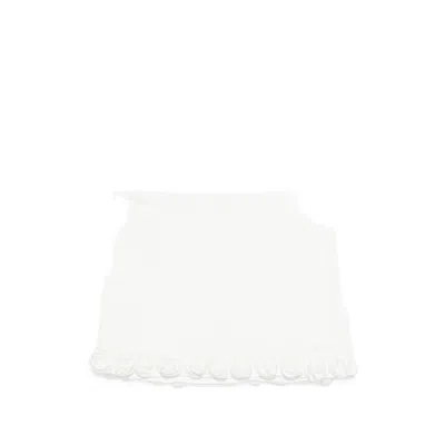 Oseree Bridal Rose Skirt In White
