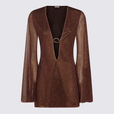 Oseree Chocolate Dress In Brown