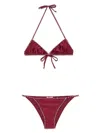 Oseree Bikini Mit Kristallen In Rot