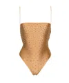 Oseree Crystal-embellished High-cut One-piece