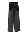 Oseree Crystal-embellished Wide-leg Trousers