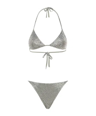 Oseree Crystal-embellished Bikini In Multi