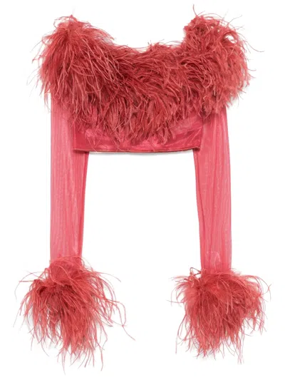 OSEREE OSEREE LAME PLUMAGE TOP