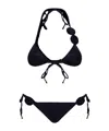 Oseree Oséree Bikini Set With Applique In Black