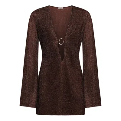 Oseree Dress In Brown