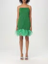 Oseree Oséree Green Lurex Stretch Lumiere Mini Dress In Emerald
