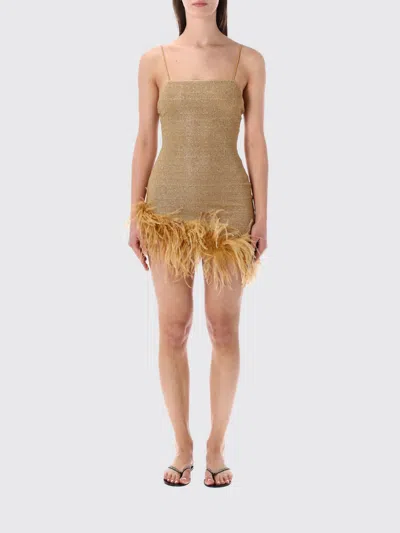 Oseree Dress Woman Oséree In Gold