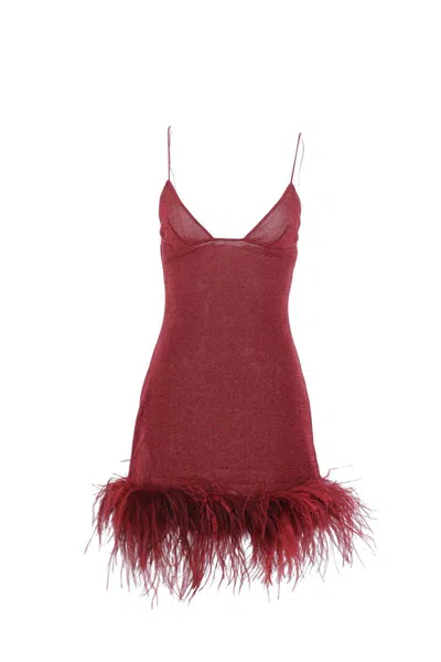 Oseree Oséree Dresses In Burgundy