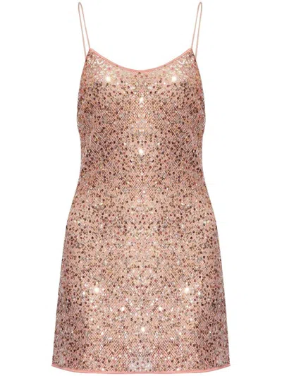 Oseree Sequin-embellished Mini Dress In Multicolor