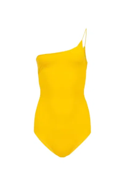 Oseree Eco-basic One Shoulder Maillot Warm Yellow