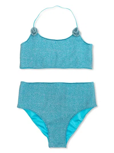 OSEREE FLORAL-APPLIQUÉ BIKINI