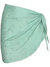 Oseree Gem Crystal-embellished Pareo In Green