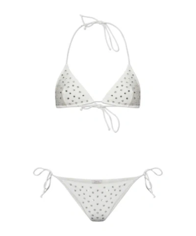 Oseree Gem Two Piece Bikini In Pearl