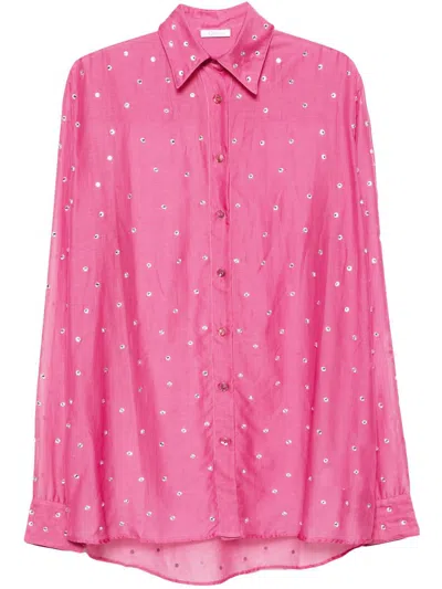 Oseree Oséree Gem Long Shirt Clothing In Pink & Purple