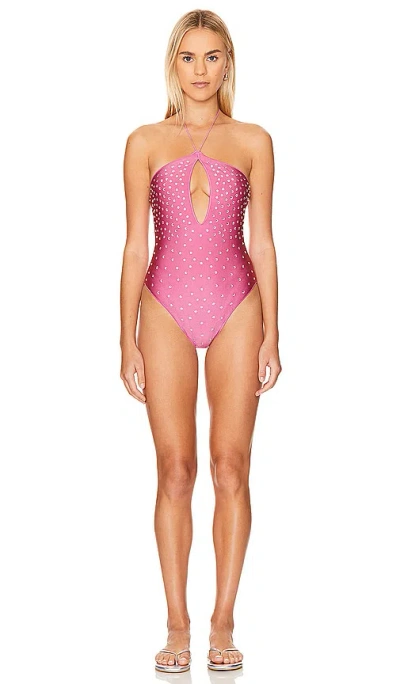 Oseree Gem Maillot In Flamingo