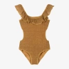 OSEREE GIRLS GOLD LUMIÈRE SWIMSUIT