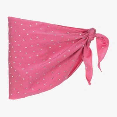 Oseree Kids' Girls Pink Diamanté Sarong Skirt