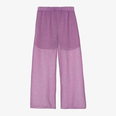 Oseree Kids' Girls Purple Lumière Trousers