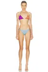 Oseree Glazed Lumiere O Kini Bikini Set In Multi