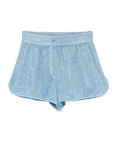 Oseree Glazed Lumiere Shorts In Blue